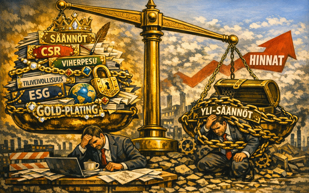 Gold plating eli miten sääntelemme enemmän kuin EU meiltä vaatii